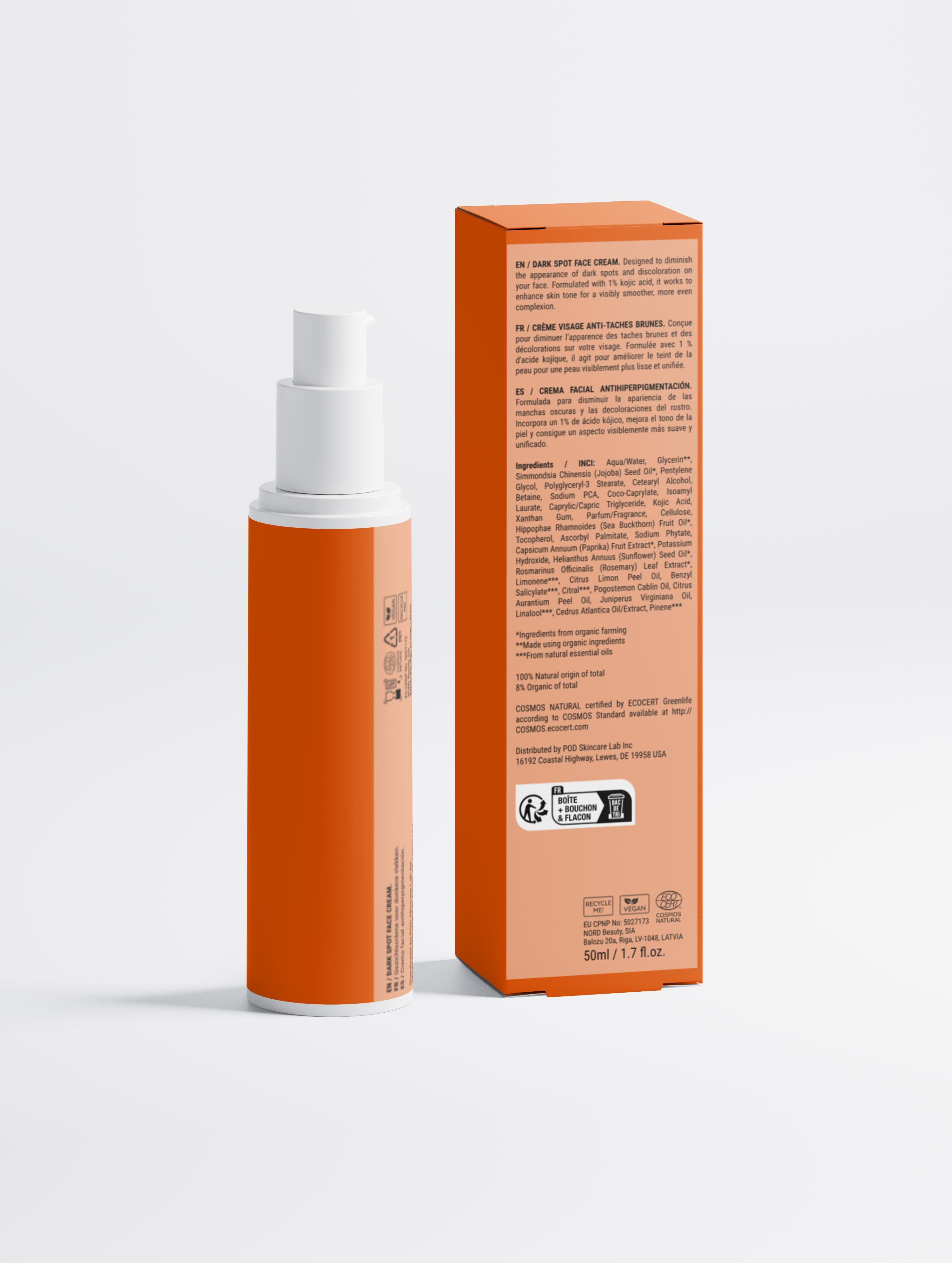 Dark Spot Face Cream with Kojic Acid