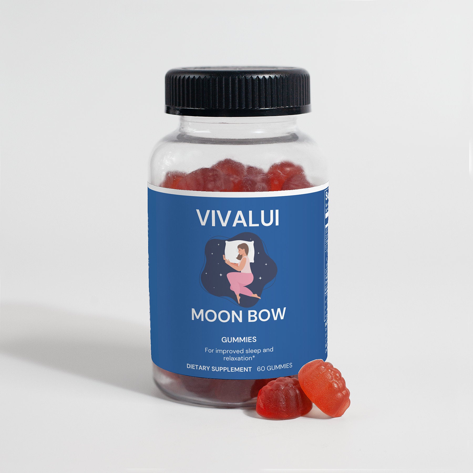 Vivalui Moon Bow Sweet Dreams Gummies Vegan 60 ct