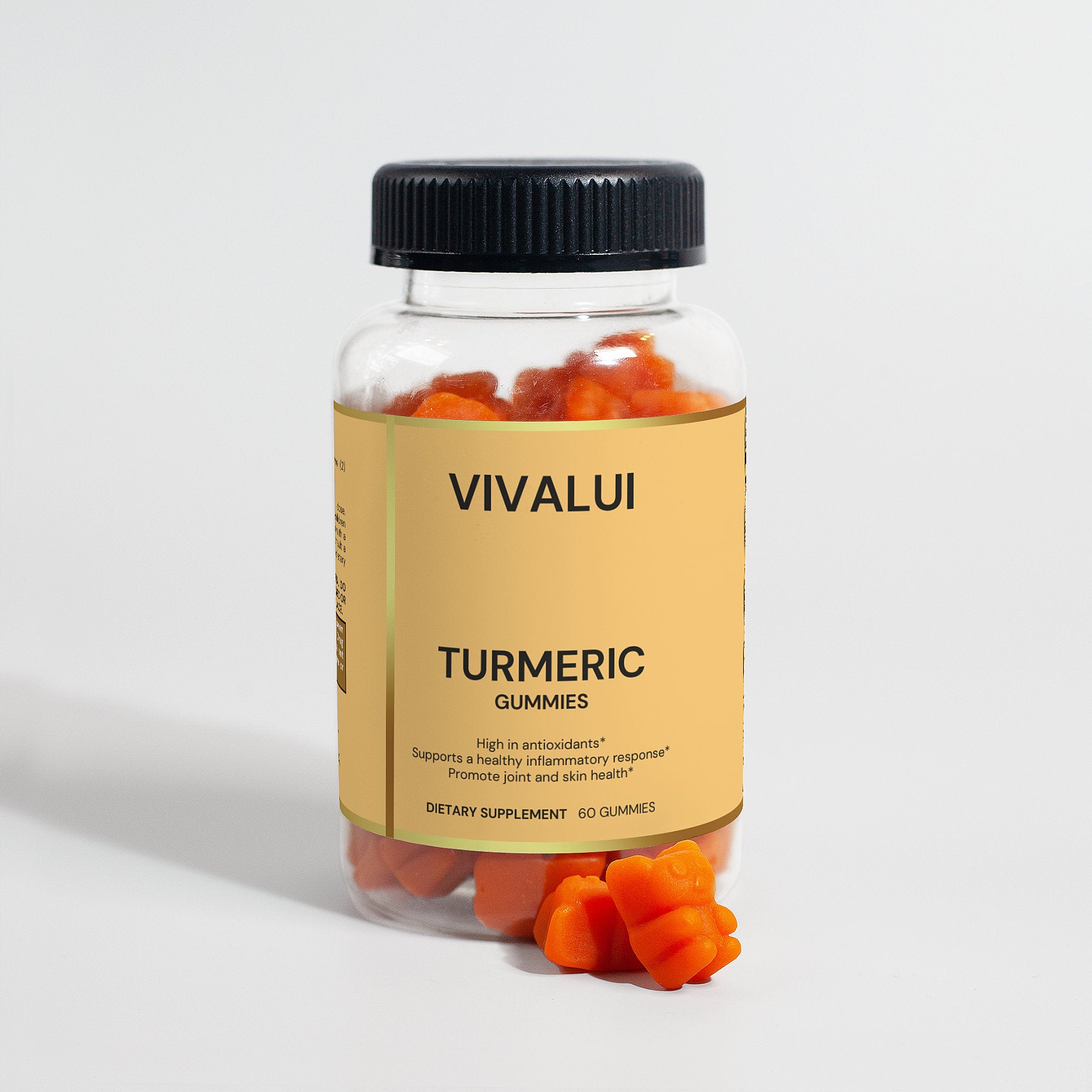 Vivalui Turmeric Gummies Vegan 60 Ct