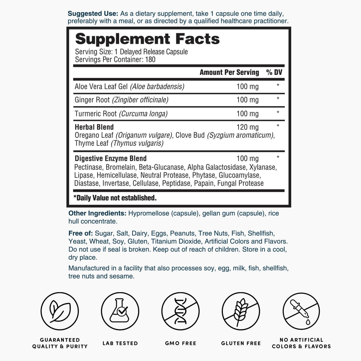 Nature's Lab EnZym Balance - 180 Capsules