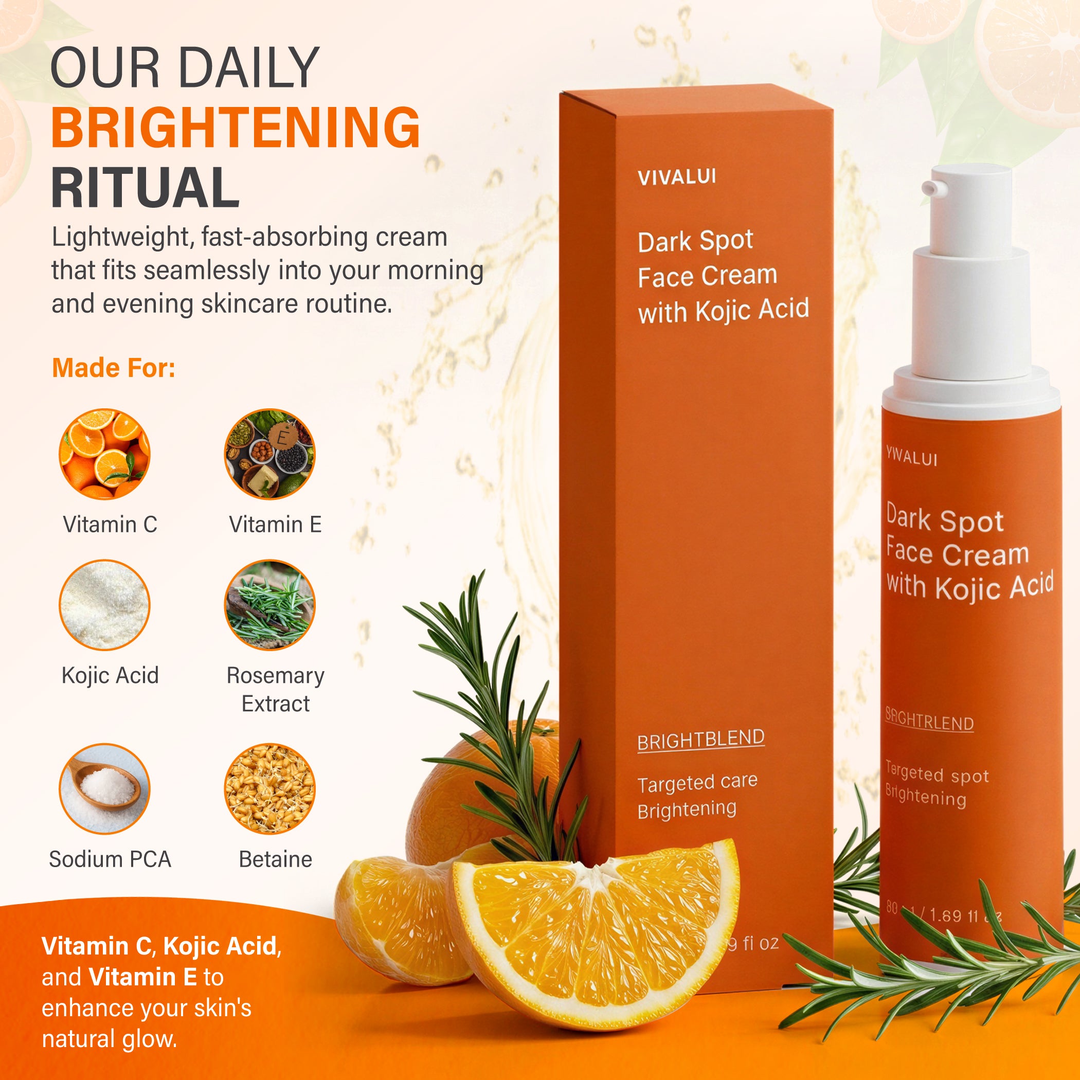 Dark Spot Face Cream with Kojic Acid